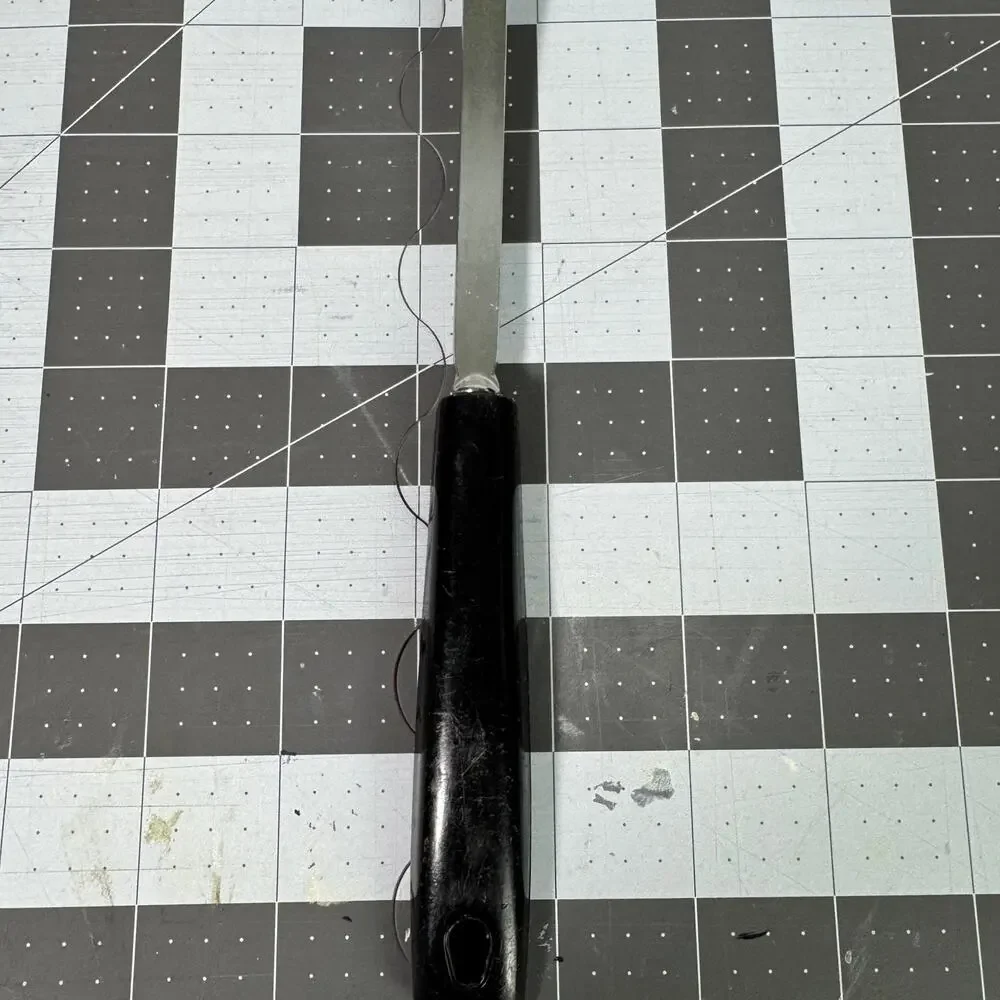Vintage EKCO USA Meat Carving Fork With A Black Plastic Handle‎ 11.5